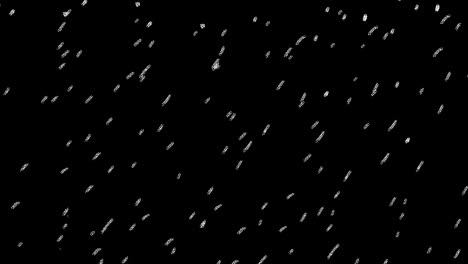 Cartoon-Starkregen-Animation,-Fallender-Regen,-Transparenter-Hintergrund-Mit-Alphakanal